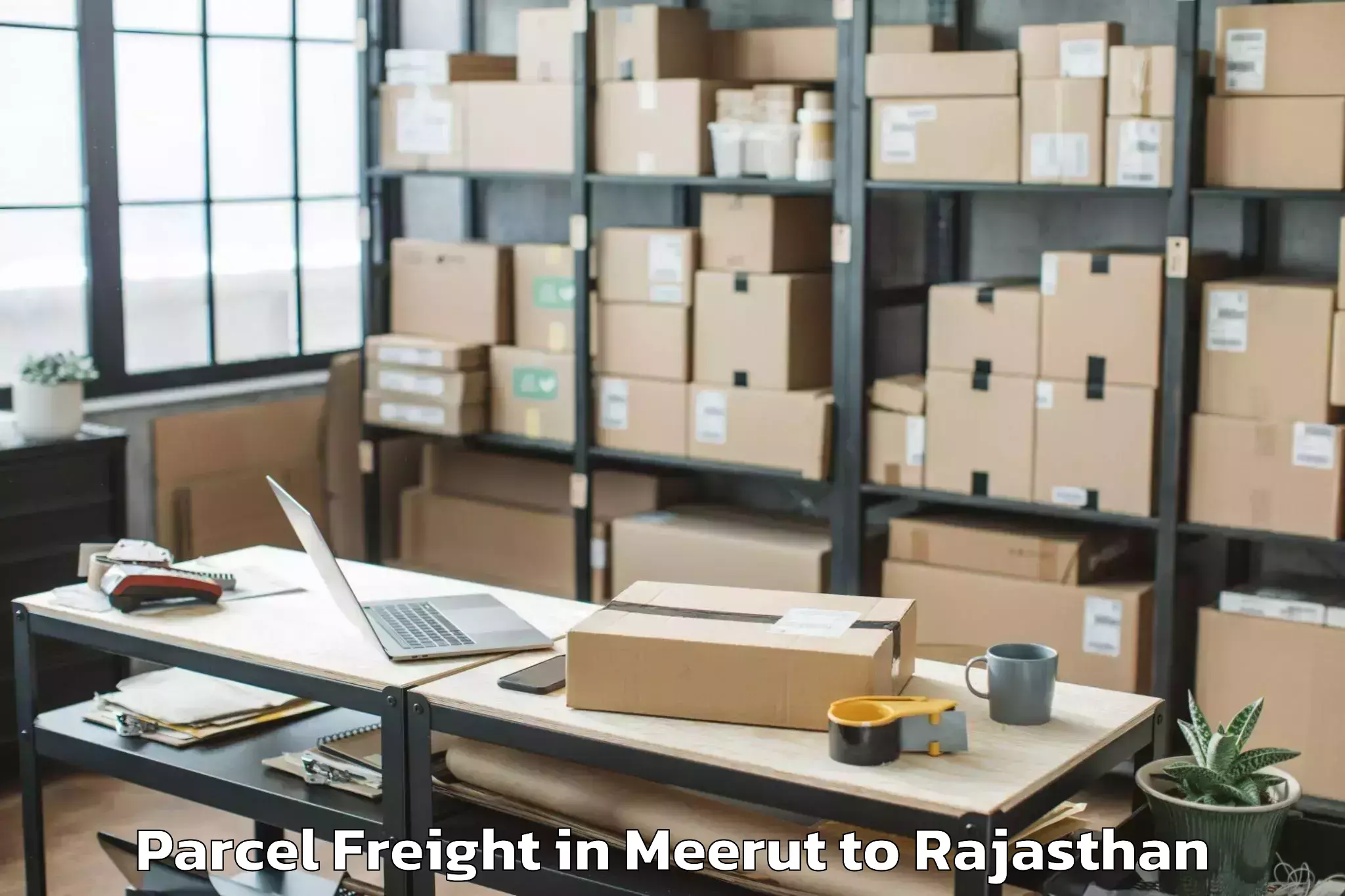 Easy Meerut to Ramgarh Sikar Parcel Freight Booking